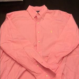 Men’s Pink Polo Dress Shirt